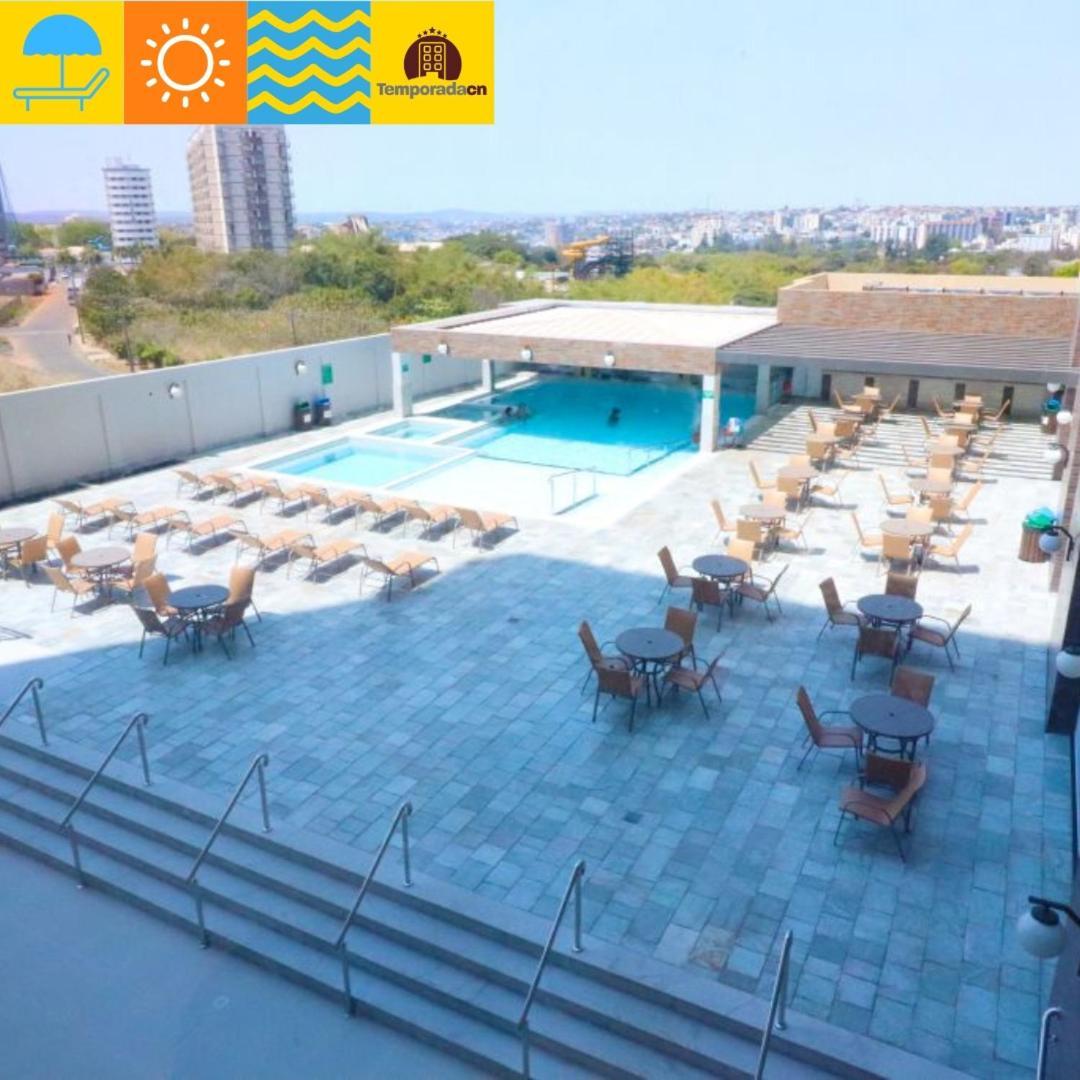 Piazza Com Acesso Ao Acqua Park Aparthotel Caldas Novas Esterno foto